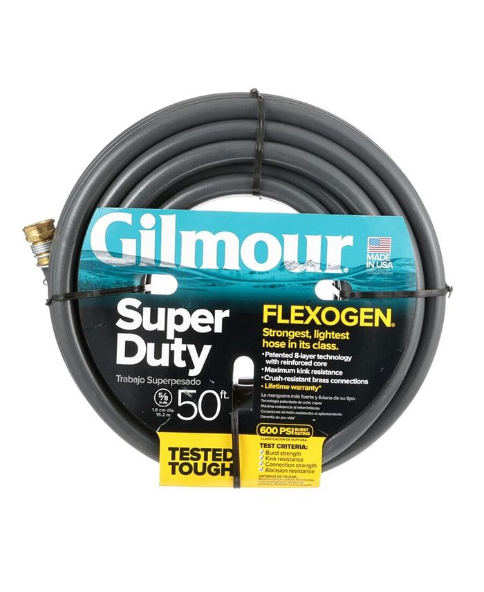 Gilmour Super Duty Flexogen .62 Inch x 50 Foot Hose 10058050 Macy's