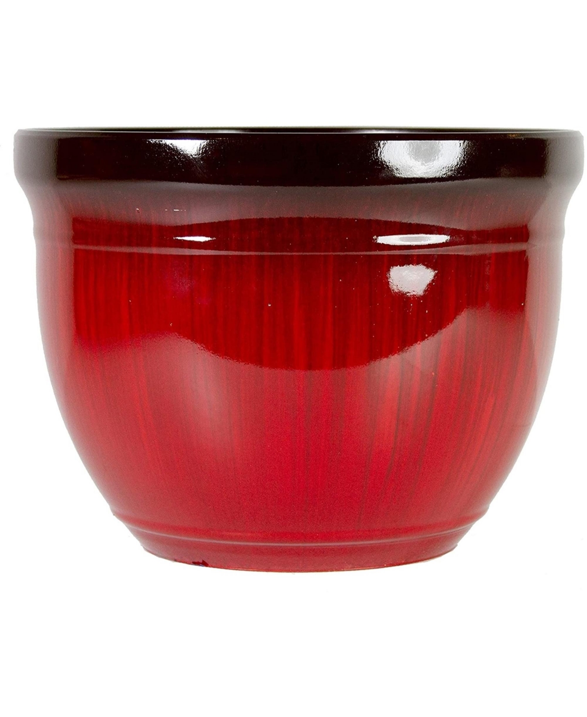 Gardener Select Madison Planter Red Drip 15" - Red