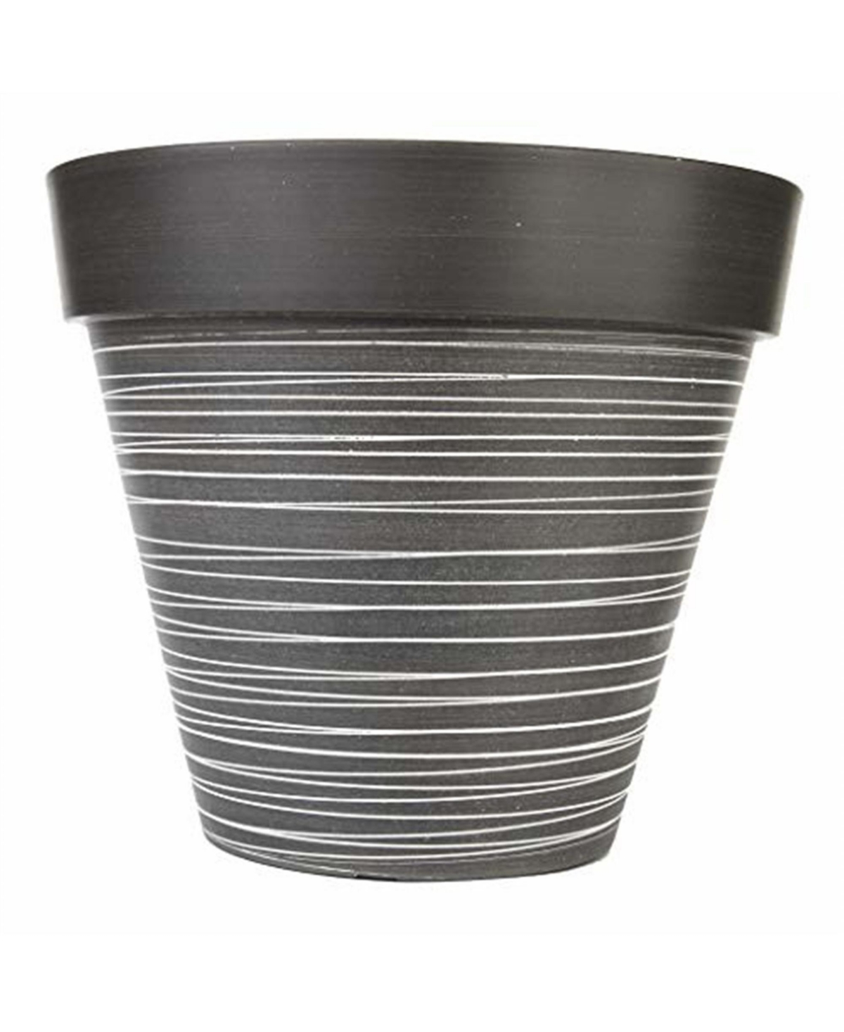 Gardener Select Wide Rim Planter Grey & White 13.78" D x 12.5" H - Multi