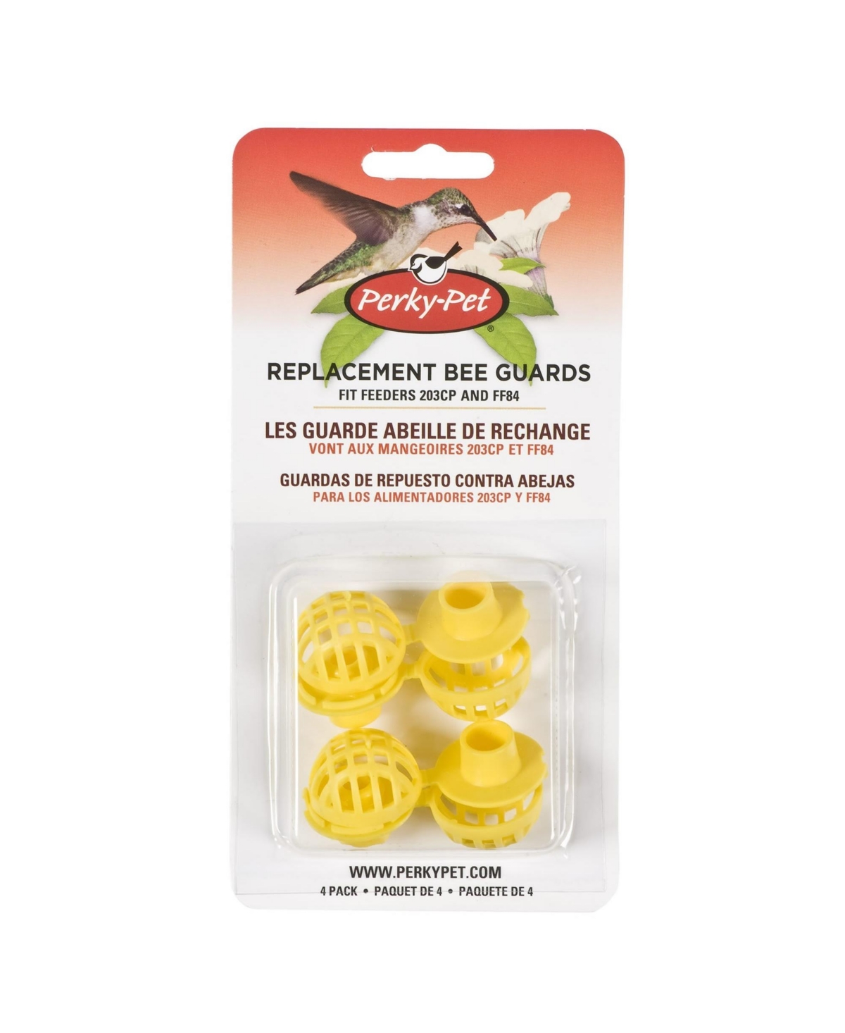 Perky Pet Replacement Bee Guards For Bird Feeders - Red