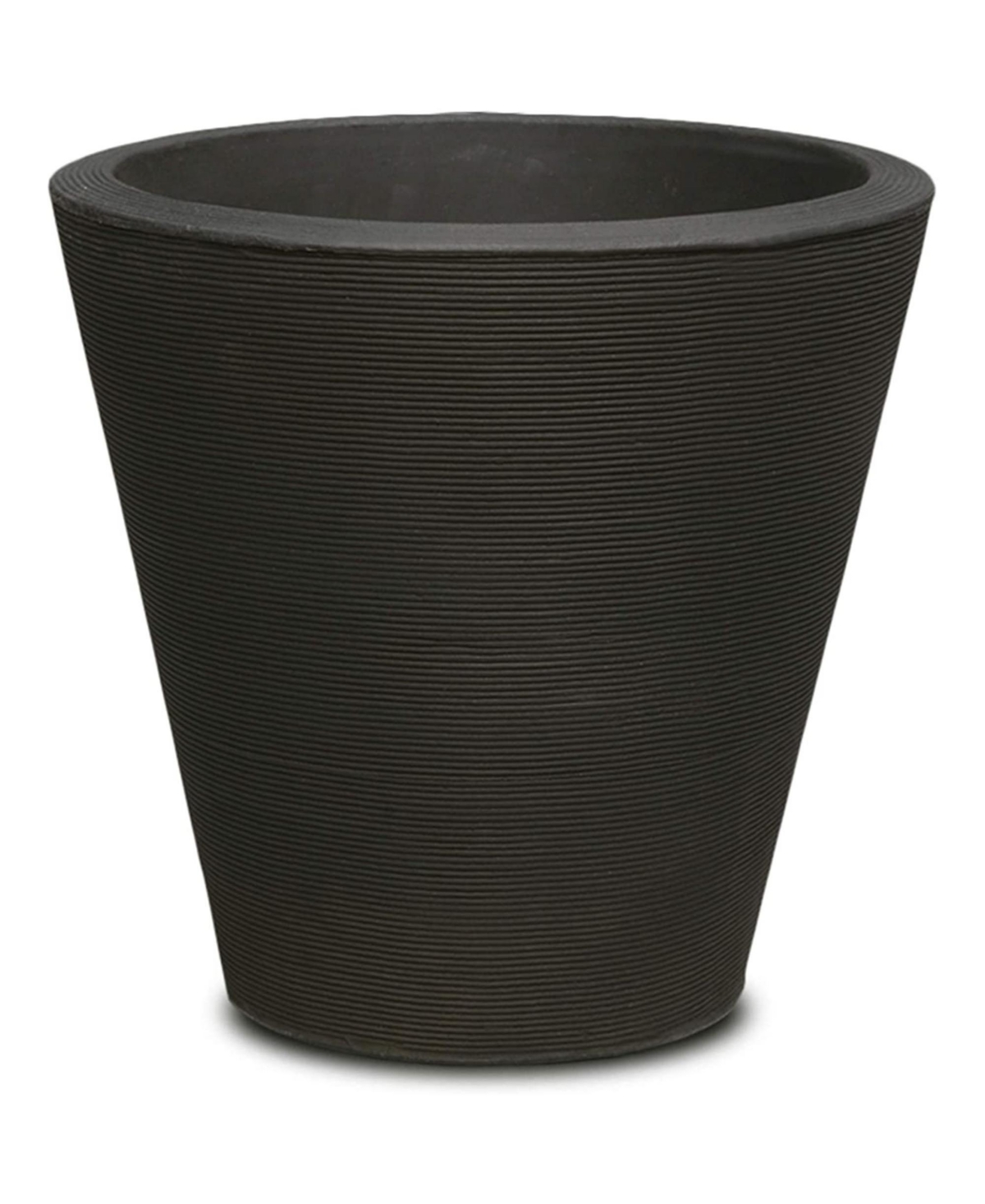 Madison Planter Plant Pot 14 Inch Caviar Black - Black