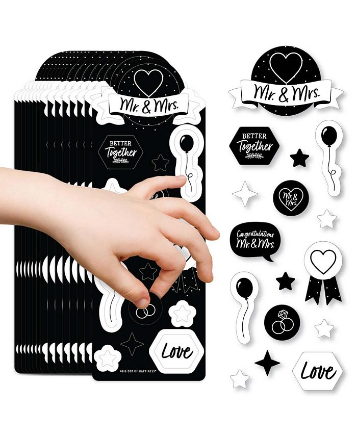 Me & My Big Ideas Cadence Black w/White Dots - Large Word Stickers