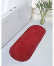 VCNY Home Barron Cotton Chenille Bath Rug Runner, 2' x 5' - Red