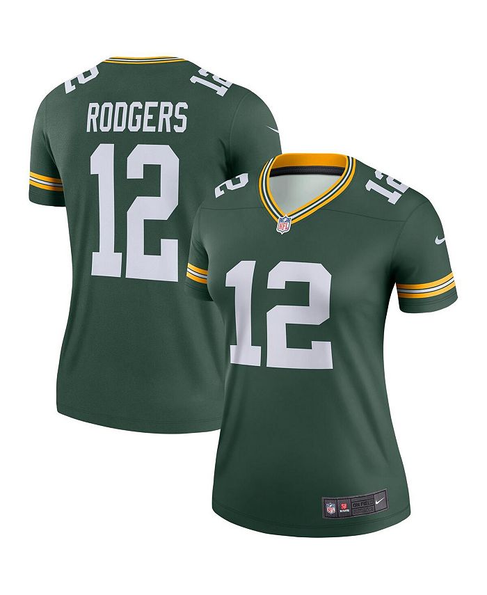 Nike Women's Aaron Rodgers Green Green Bay Packers Legend Jersey - Macy's