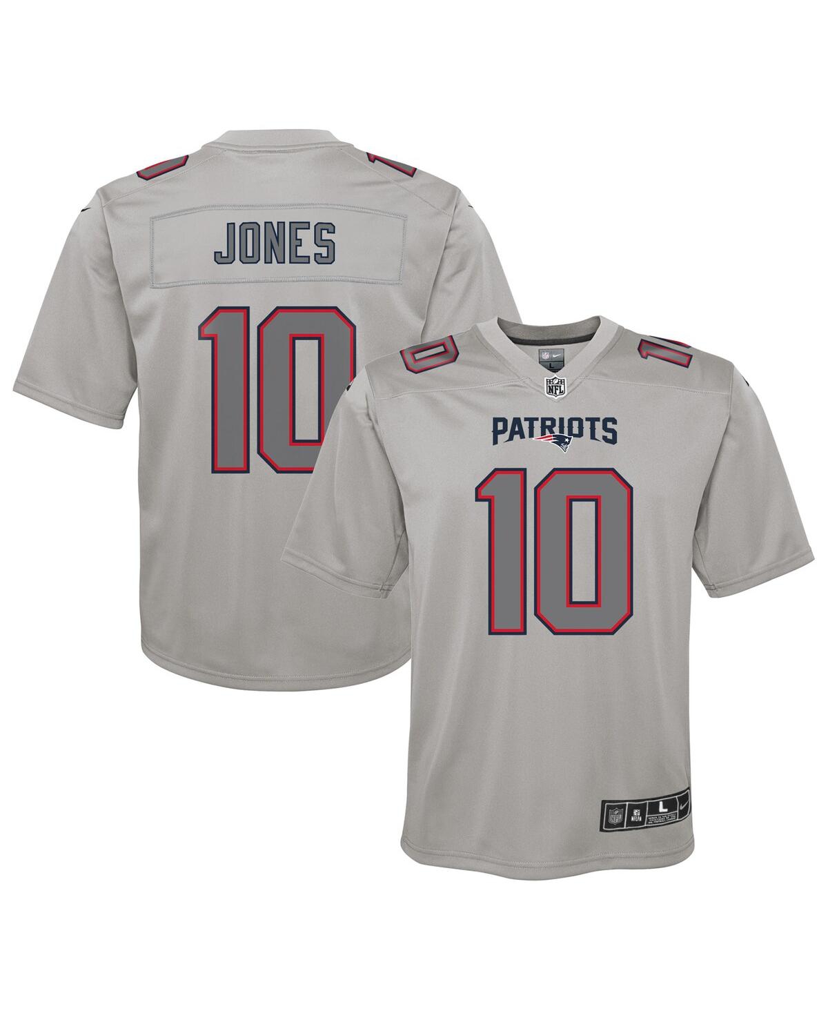 Big Boys Nike Mac JonesNew England Patriots Atmosphere Fashion Game Jersey - Gray