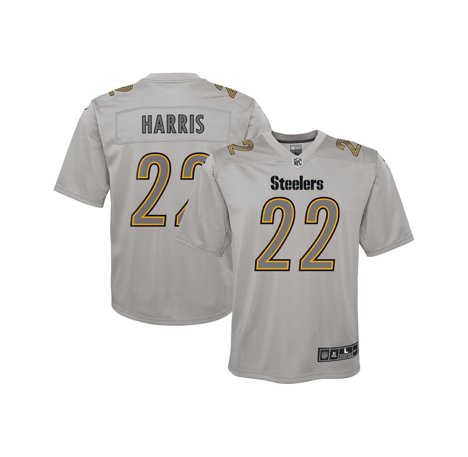 Big Boys Najee Harris Gray Pittsburgh Steelers Atmosphere Game Jersey