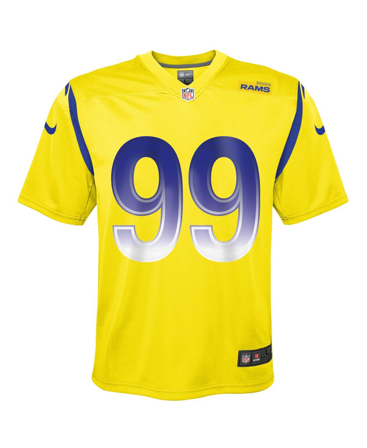 Big Boys Nike Aaron DonaldLos Angeles Rams Inverted Game Jersey - Gold