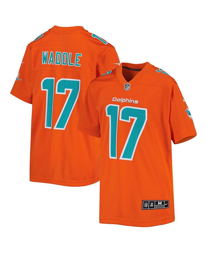 Nike Big Boys Jaylen Waddle Orange Miami Dolphins Inverted Game