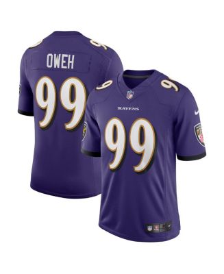 Nike Men's Odafe Oweh Purple Baltimore Ravens Vapor Limited Jersey - Macy's