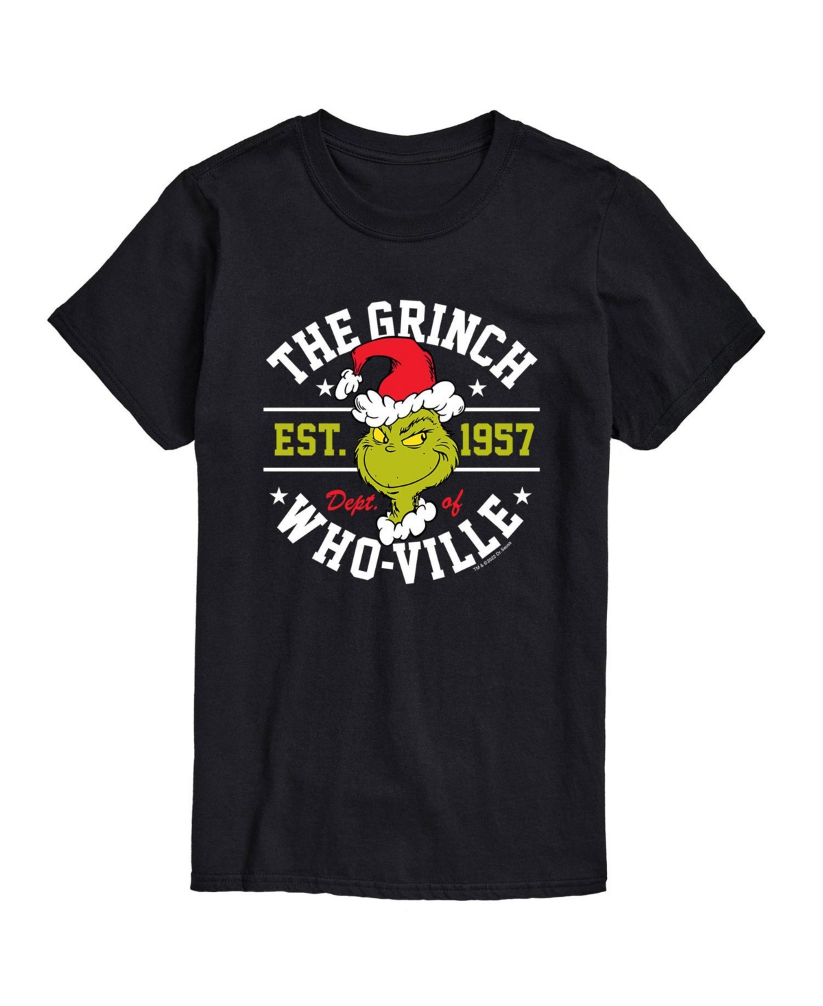 Airwaves Men's Dr. Seuss The Grinch Who-ville Graphic T-shirt In Black
