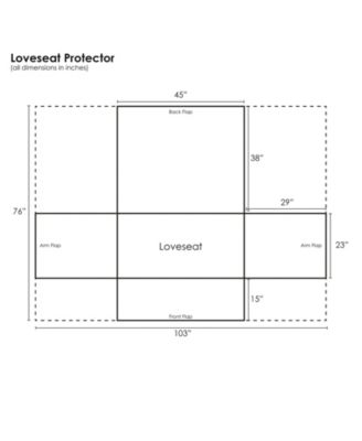 Gold-tone Rush Loveseat Protector, 103" x 76"