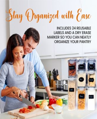 Air Tight Food Storage Container, 24 Pack