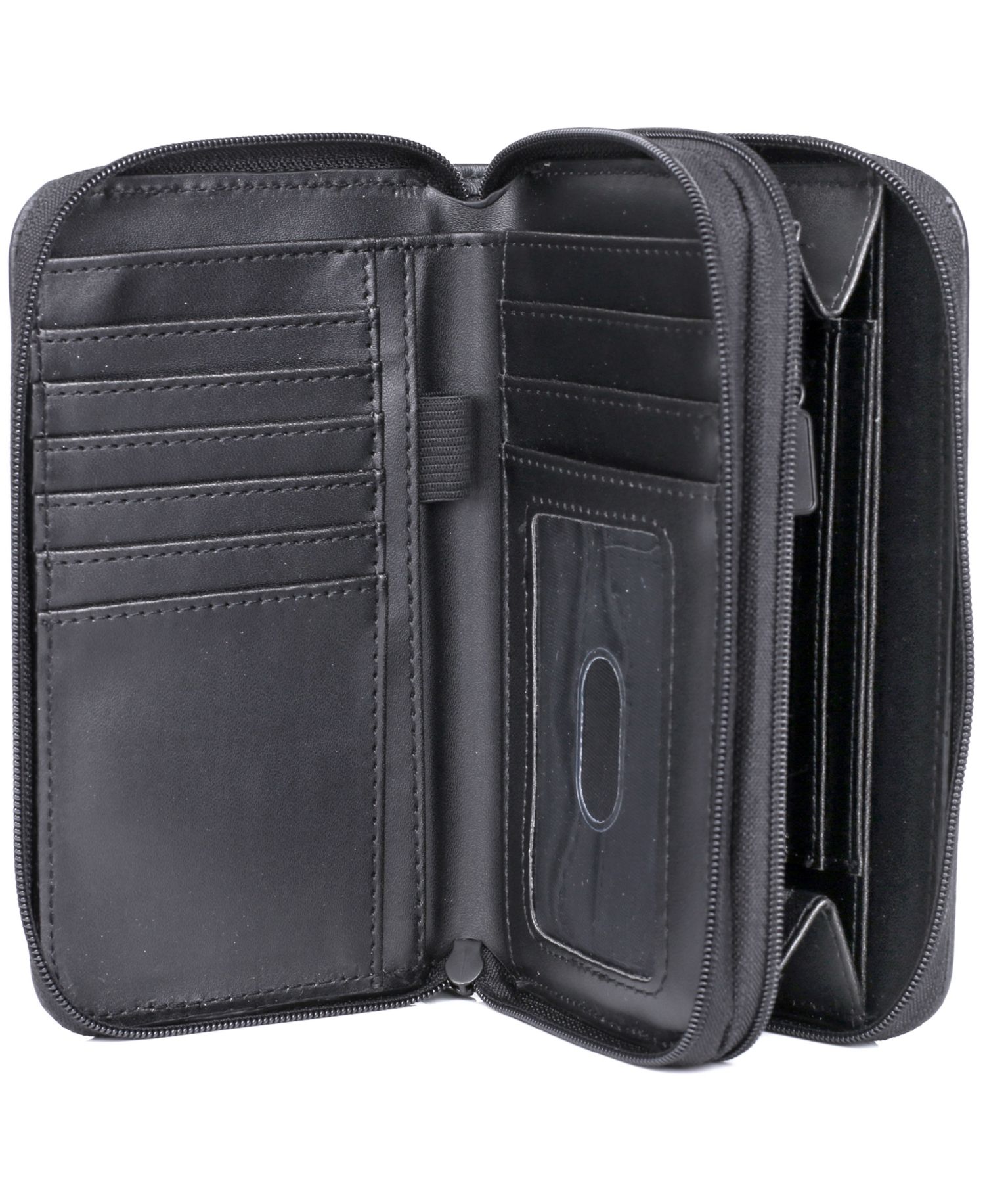 Women's Heiress Double Zip Organizer Wallet