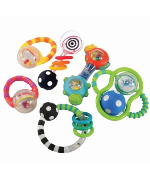 Детские игрушки Kaplan Early Learning Baby Grasp and Explore Textured Rattle Set