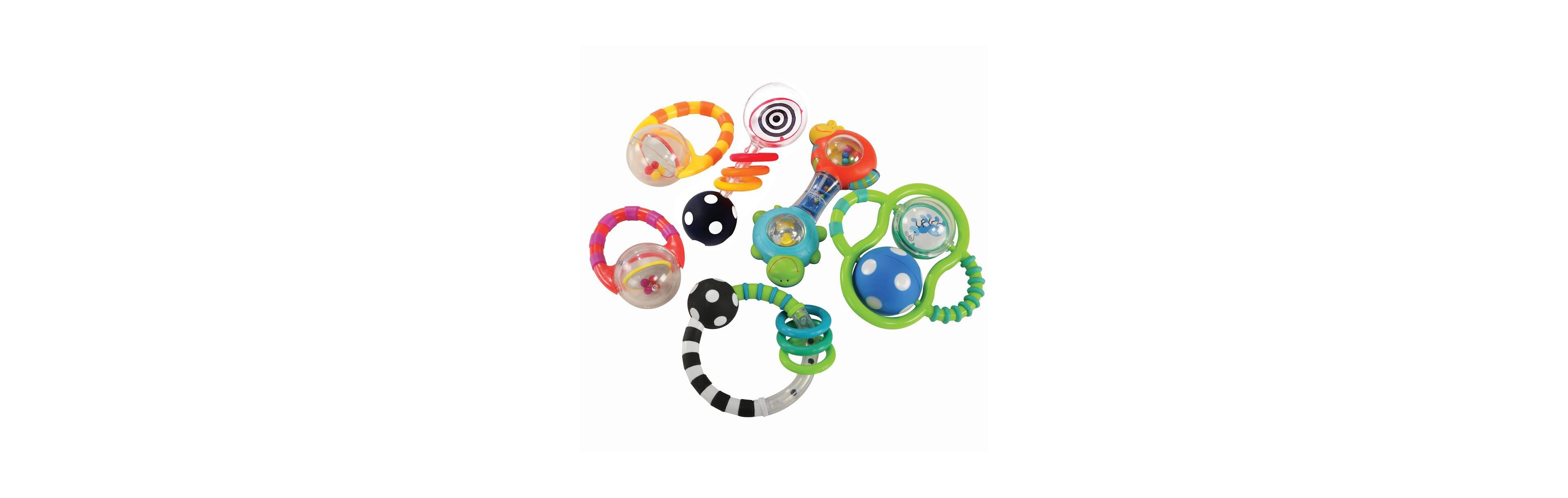 Kaplan Early Learning Baby Grasp & Explore Textured Rattle Set