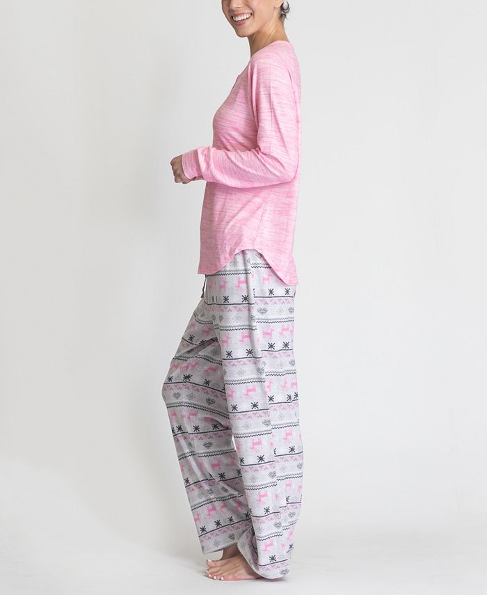 MUK LUKS Plus Size Cozy Sleep and Lounge Set, 2 Piece Macy's