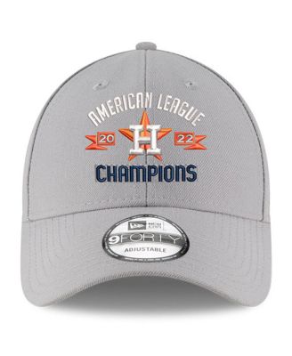 Men's Gray Houston Astros 2022 American League Champions 9FORTY Adjustable Hat
