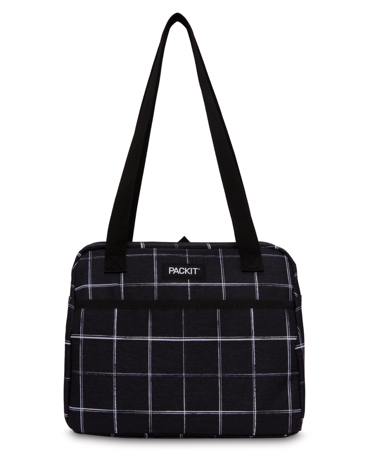 Pack It Freezable Hampton Lunch Bag In Black Grid