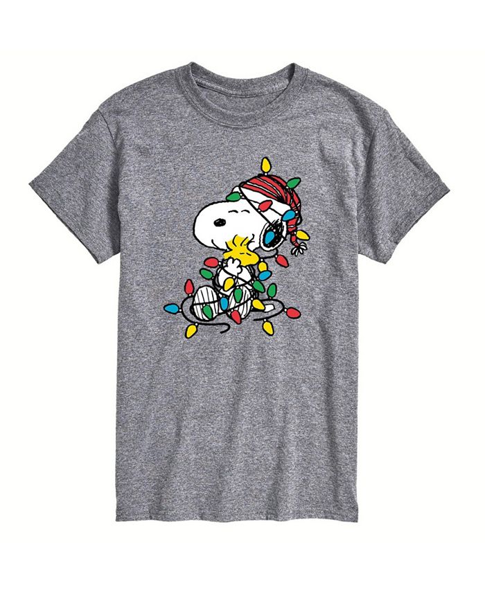 AIRWAVES Men's Peanuts Lights Short Sleeve T-shirt - Macy's