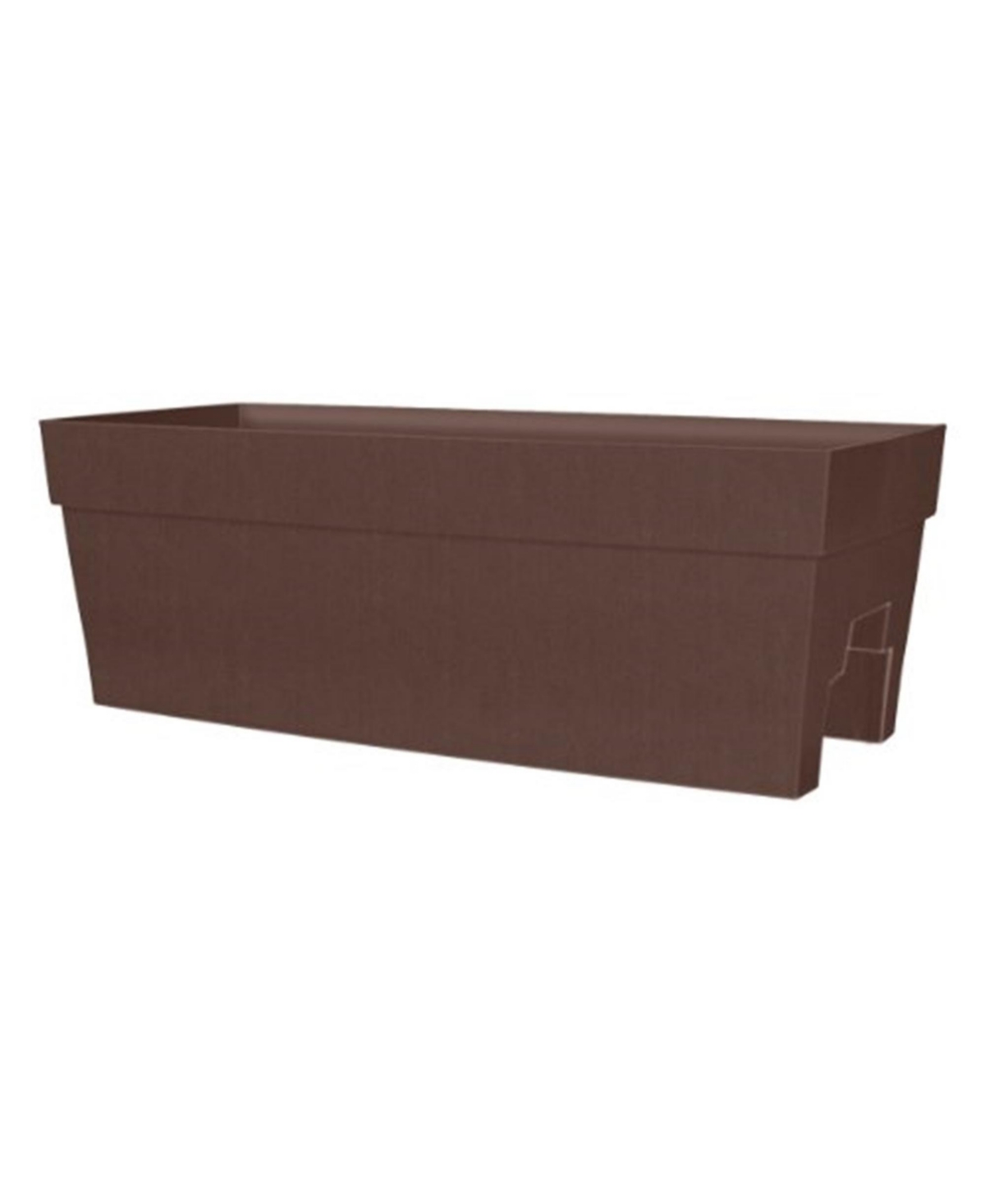 Harmony 352711 Rail Planter Brown 27in L x 11.75in W x 9.5in H - Brown
