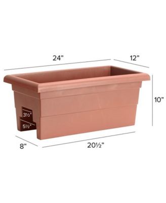 Countryside Railing Planter 26245 Terra Cotta 24 Inch