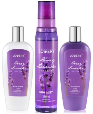 Lovery - 3-Pc. Honey Lavender Bath & Body Set