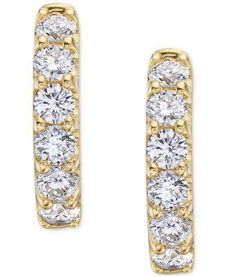 Diamond Small Hoop Earrings (1 ct. t.w.)