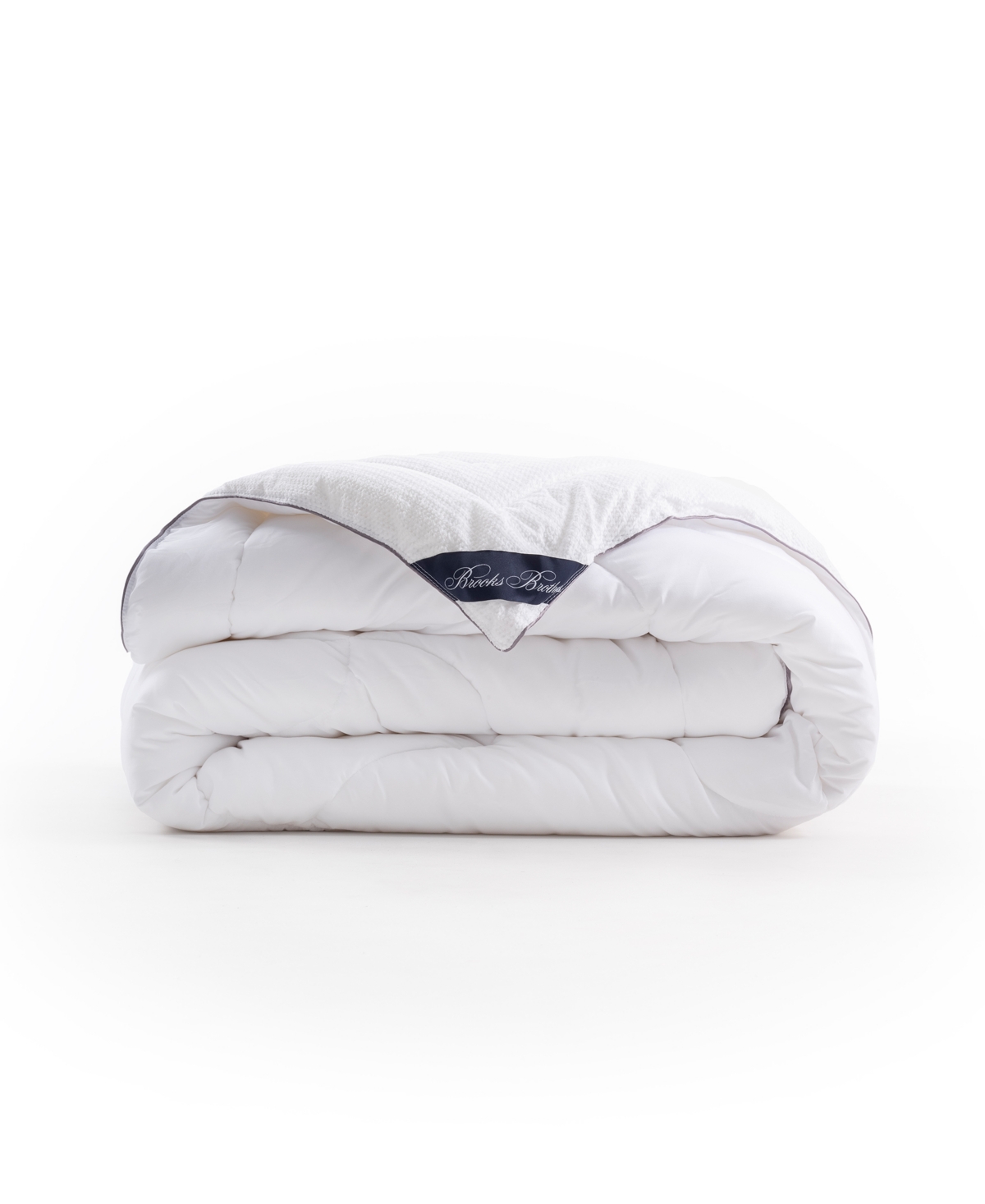 Brooks Brothers Wellsoft 100% Microgel Comforter, Queen In White