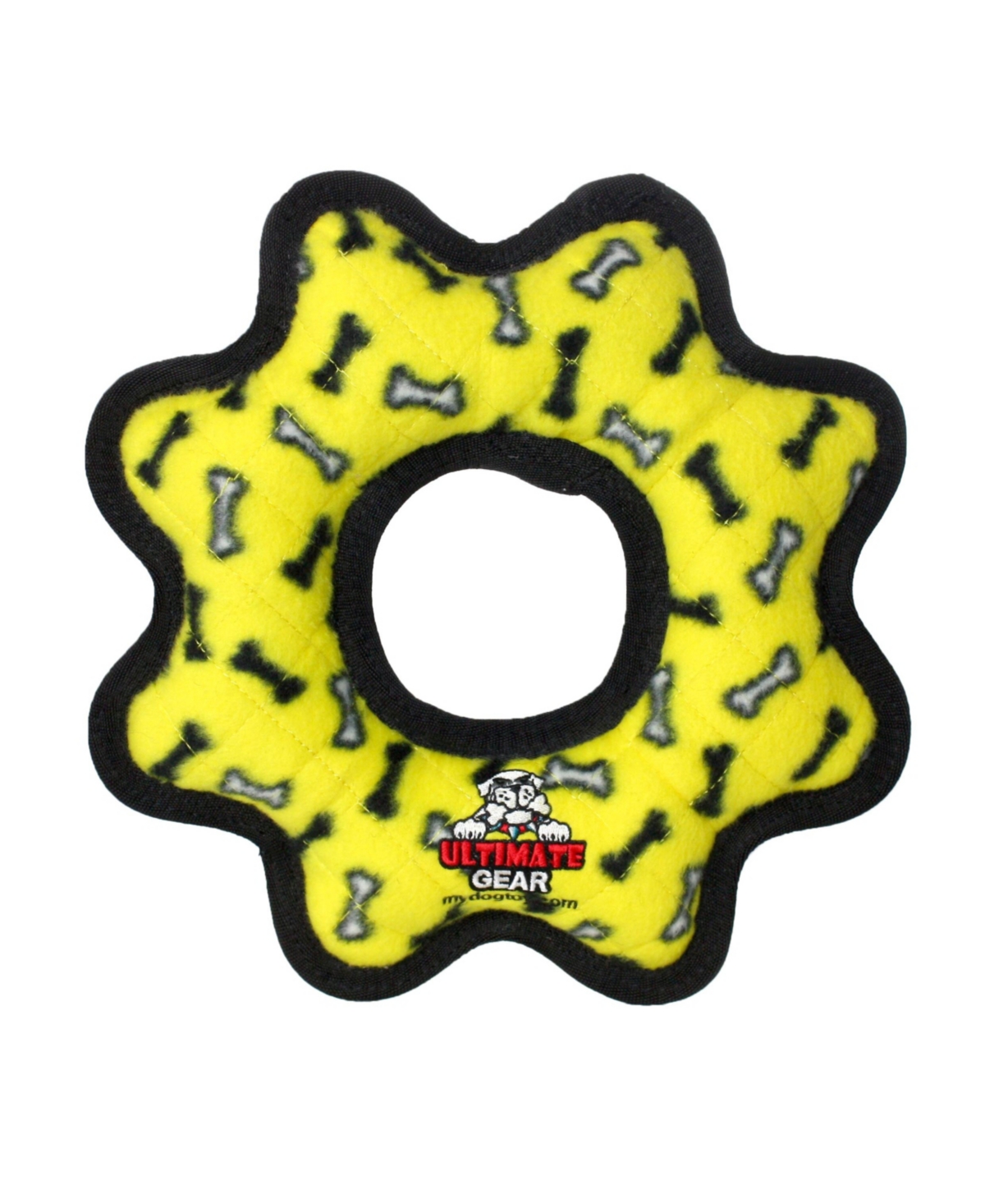 Ultimate Gear Ring Yellow Bone, Dog Toy - Yellow