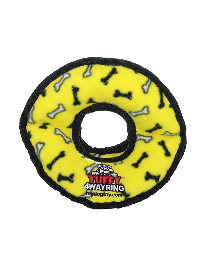 Tuffy Ultimate 4WayRing Yellow Bone, Dog Toy Macy's