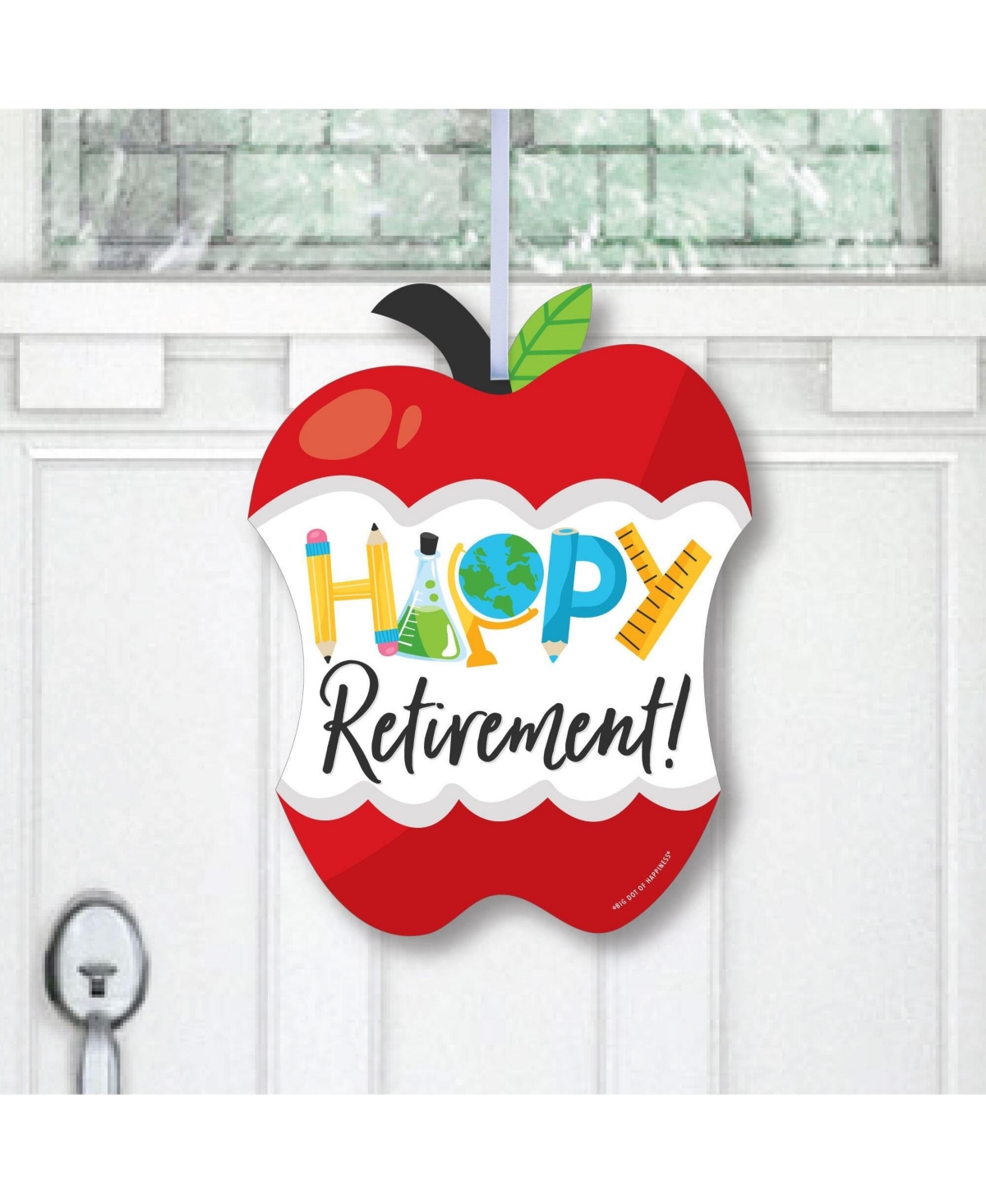 Teacher Retirement - Hanging Porch Outdoor Front Door Decor - 1 Piece Sign