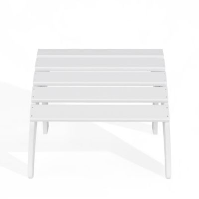 All-Weather Outdoor Patio Poly Adirondack Ottoman Footrest