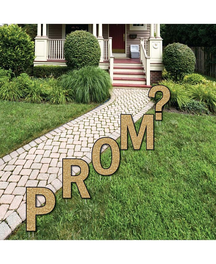Big Dot of Happiness Promposal Yard Sign Outdoor Lawn Decor Prom