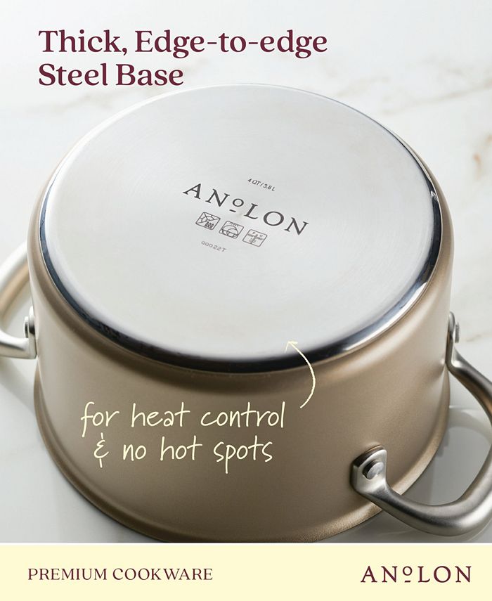 Anolon Ascend Hard Anodized Aluminum NonStick 4Quart Saucepot with