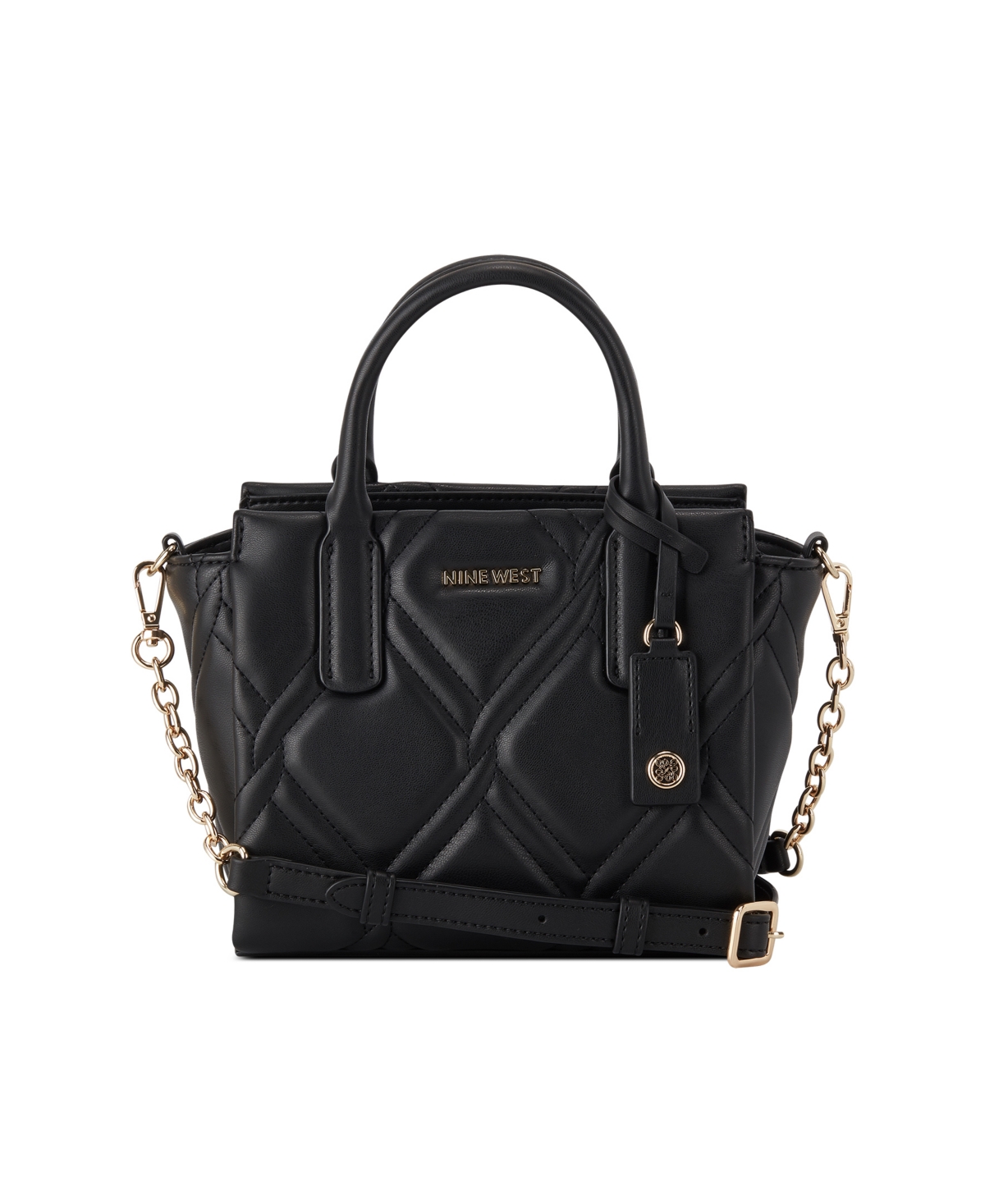 Nine West Women's Aurelie Mini Satchel Crossbody Bag In Black