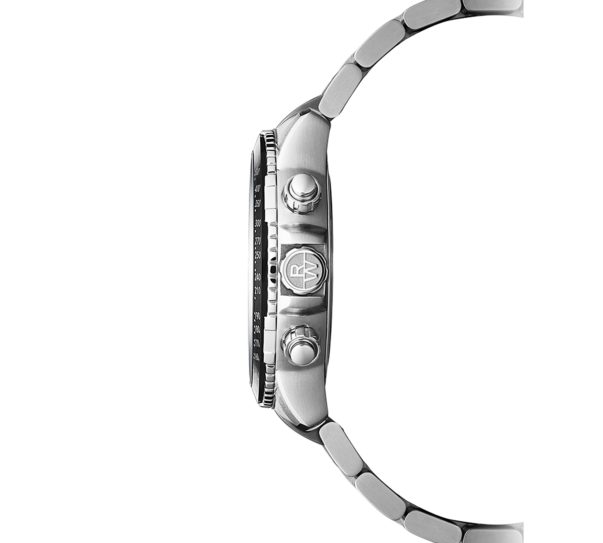 Shop Raymond Weil Men's Swiss Chronograph Tango Stainless Steel Bracelet Watch 43mm In Black