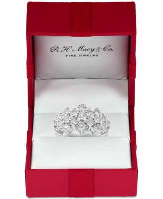 EFFY&reg; Diamond Cluster Ring (1 ct. t.w.) in 14k White Gold or 14k Yellow & White Gold