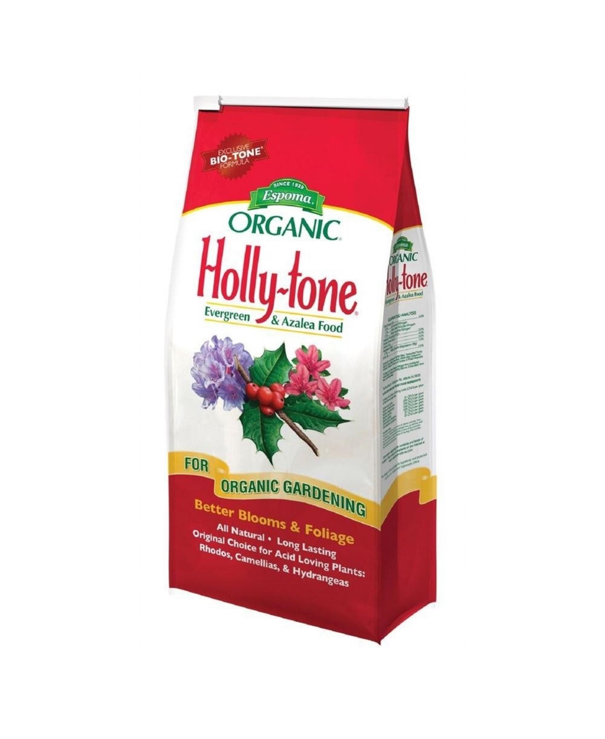 Organic Holly-tone Evergreen and Azalea Food, 36lb - Brown