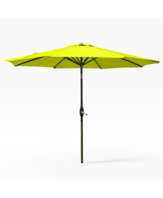 9 Ft Outdoor Patio Market Umbrella with Tilt and Crank