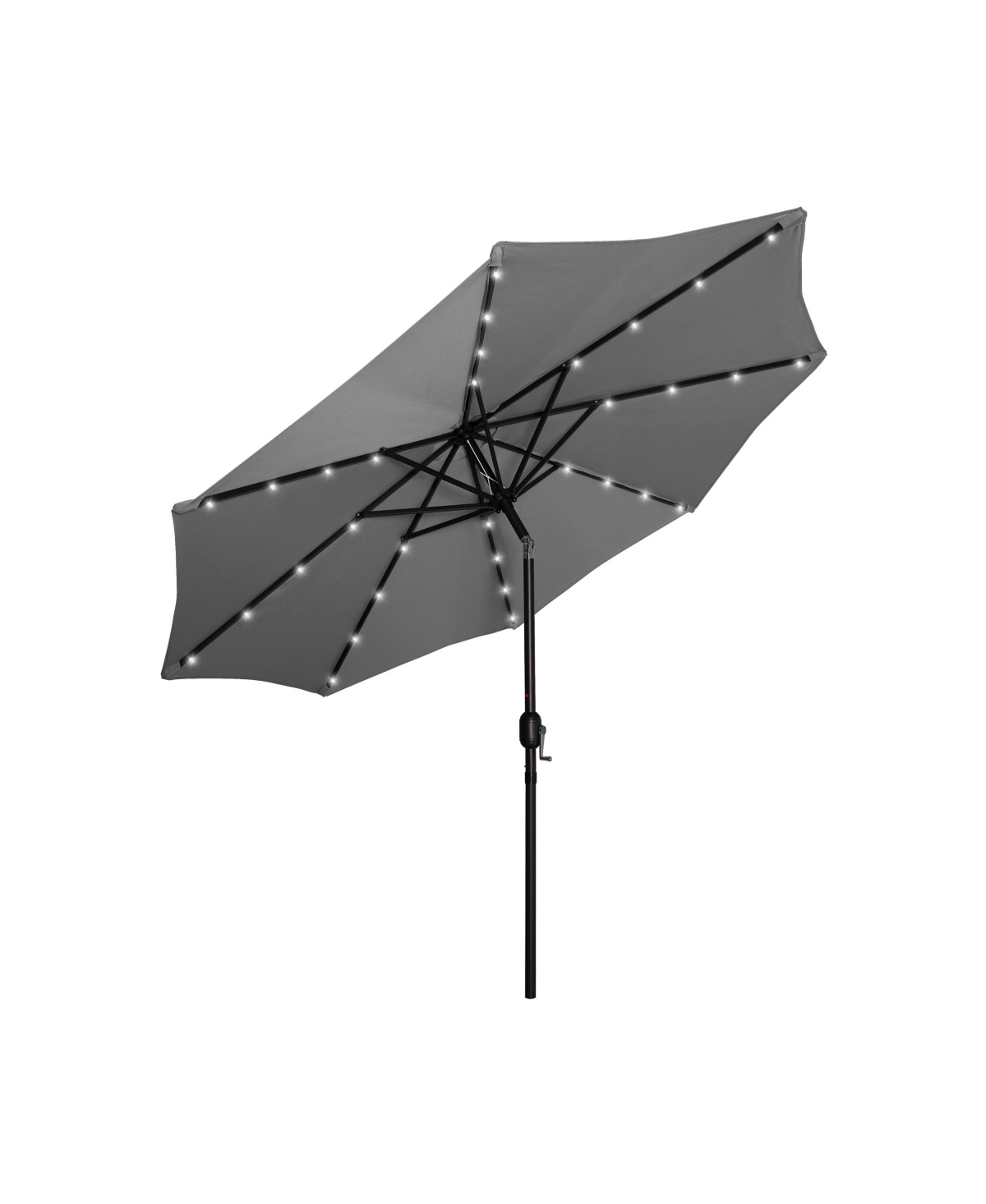 9 ft. Patio Solar Power Led lights Market Umbrella - Turquoise