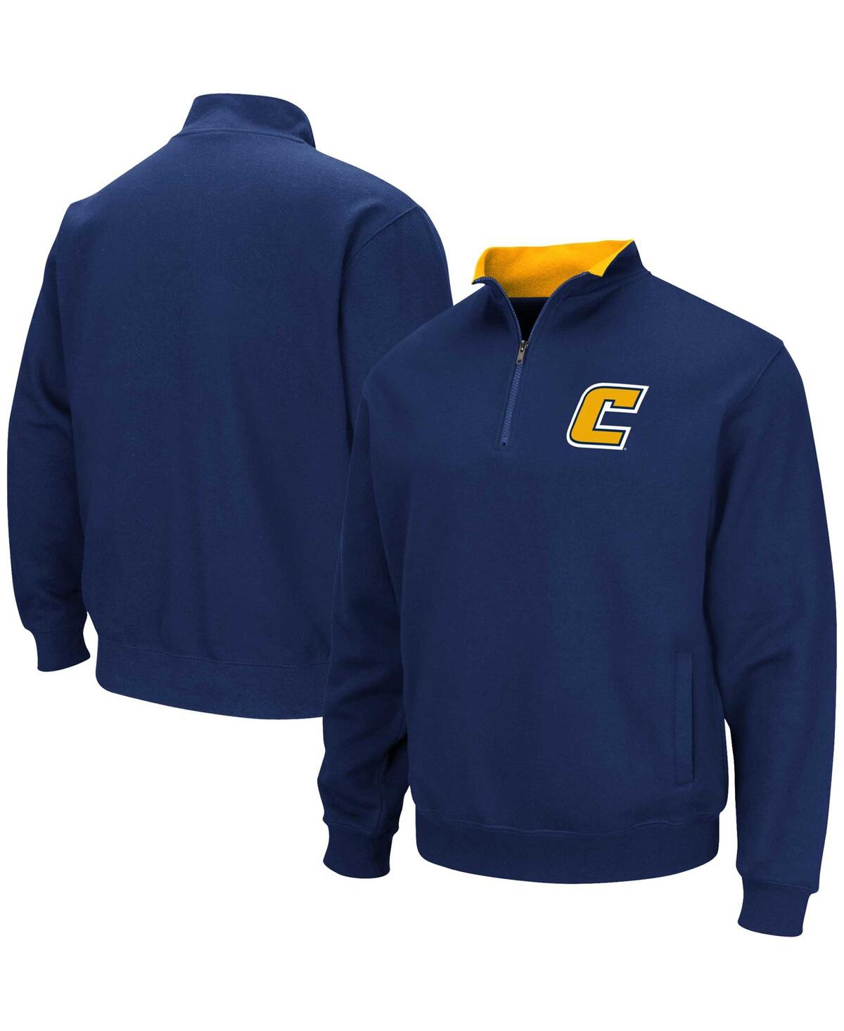 Shop Colosseum Men's  Navy Tennessee Chattanooga Mocs Tortugas Quarter-zip Sweatshirt