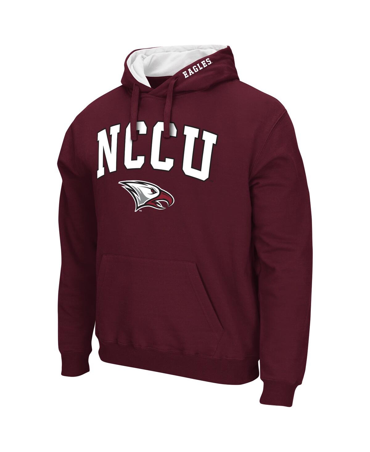 Colosseum Men's  Maroon North Carolina Central Eagles Arch & Logo Pullover Hoodie In Maroon