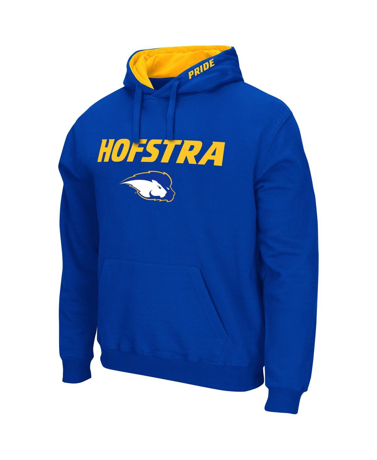 Colosseum Men's  Blue Hofstra University Pride Arch & Logo Pullover Hoodie In Blue
