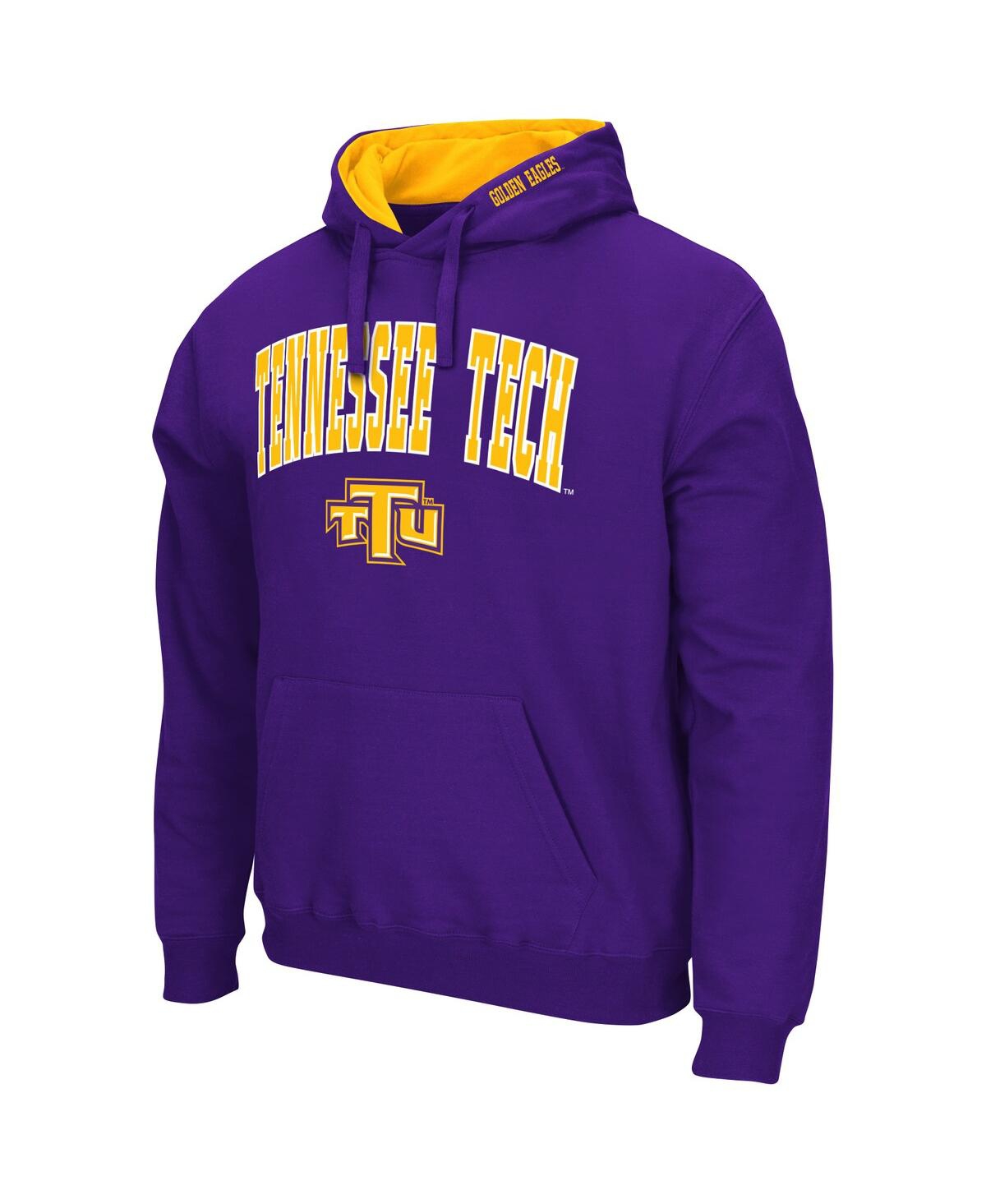 Colosseum Men's  Purple Tennessee Tech Golden Eagles Arch & Logo Pullover Hoodie In Purple