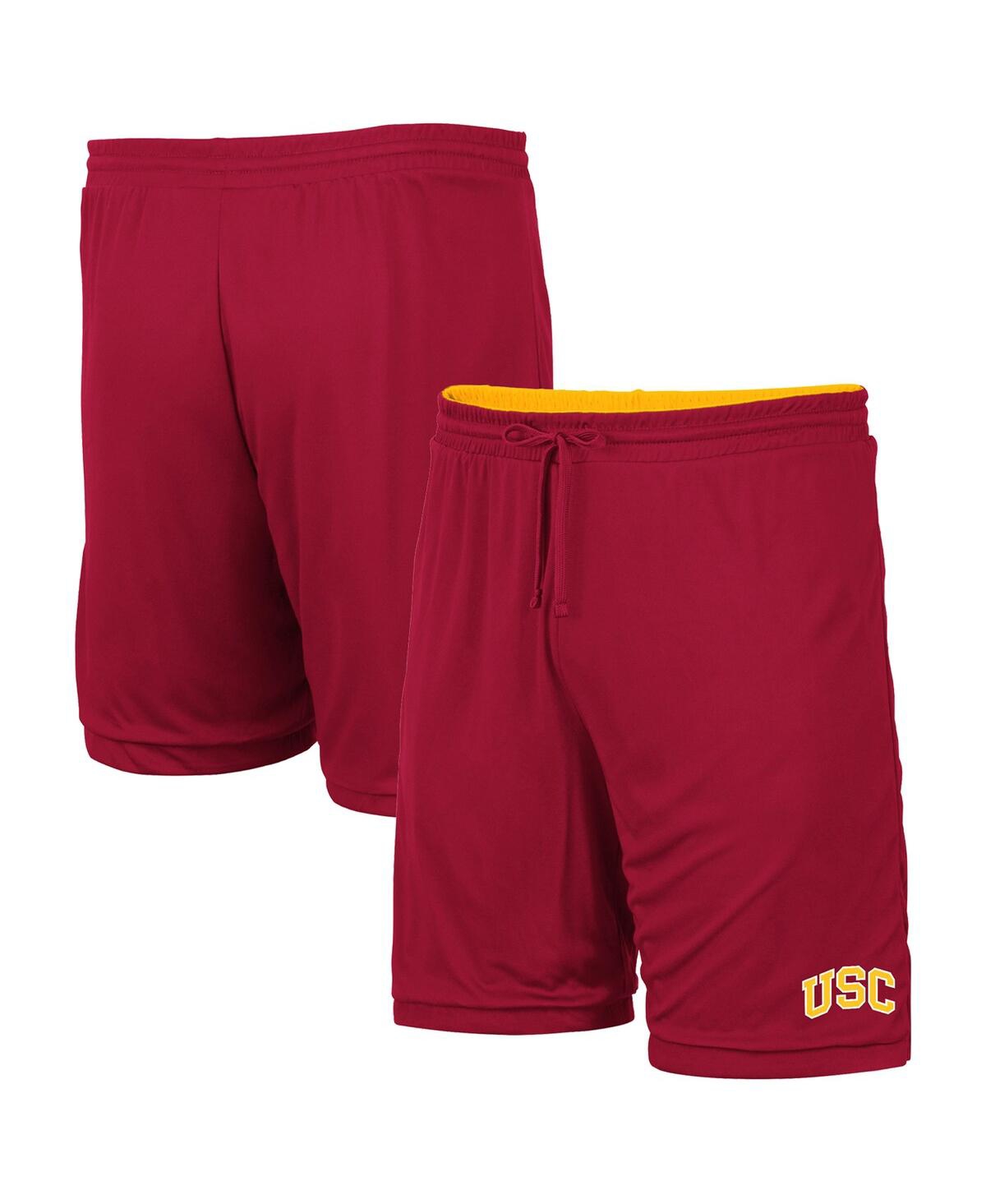 Men's Colosseum Gold Usc Trojans Wiggum Reversible Wordmark Shorts - Gold