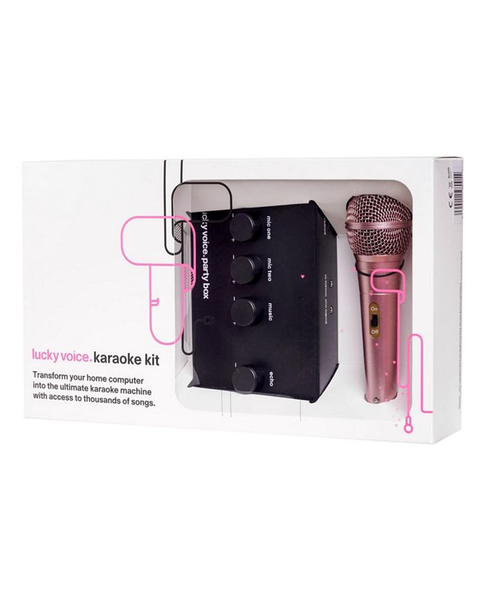 Lucky Voice Karaoke Kit Rose Gold Macy's