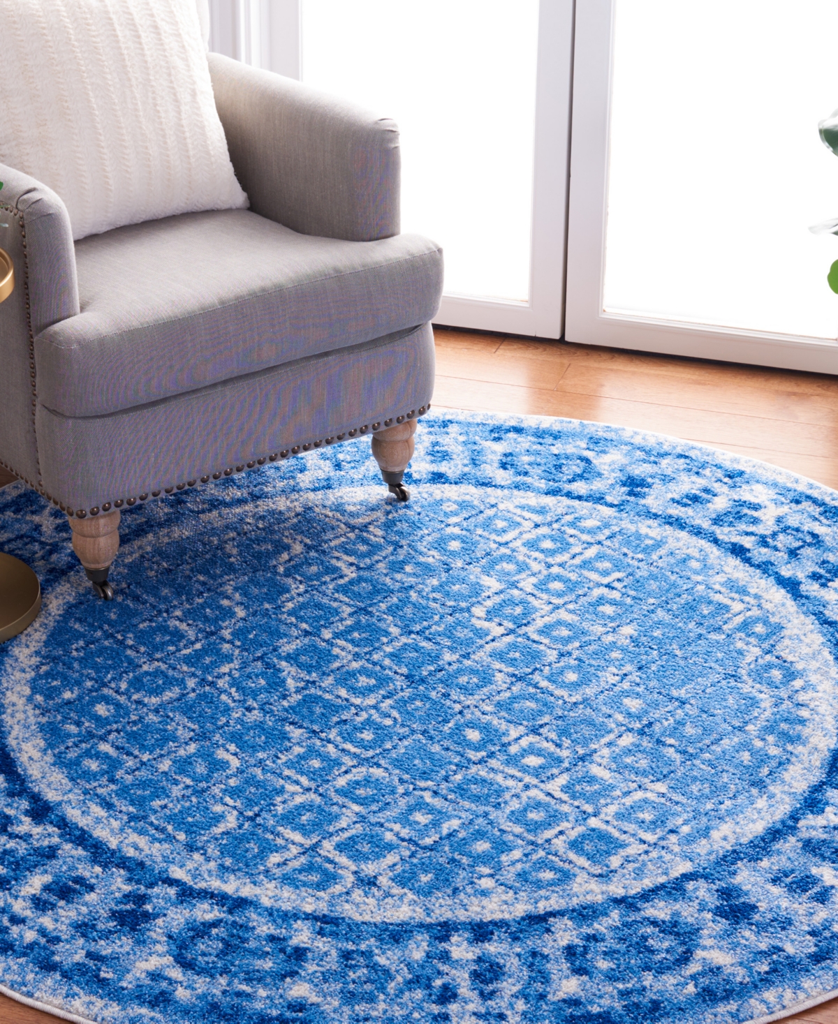 Safavieh Adirondack 110and Blue x Area Rug - Silver