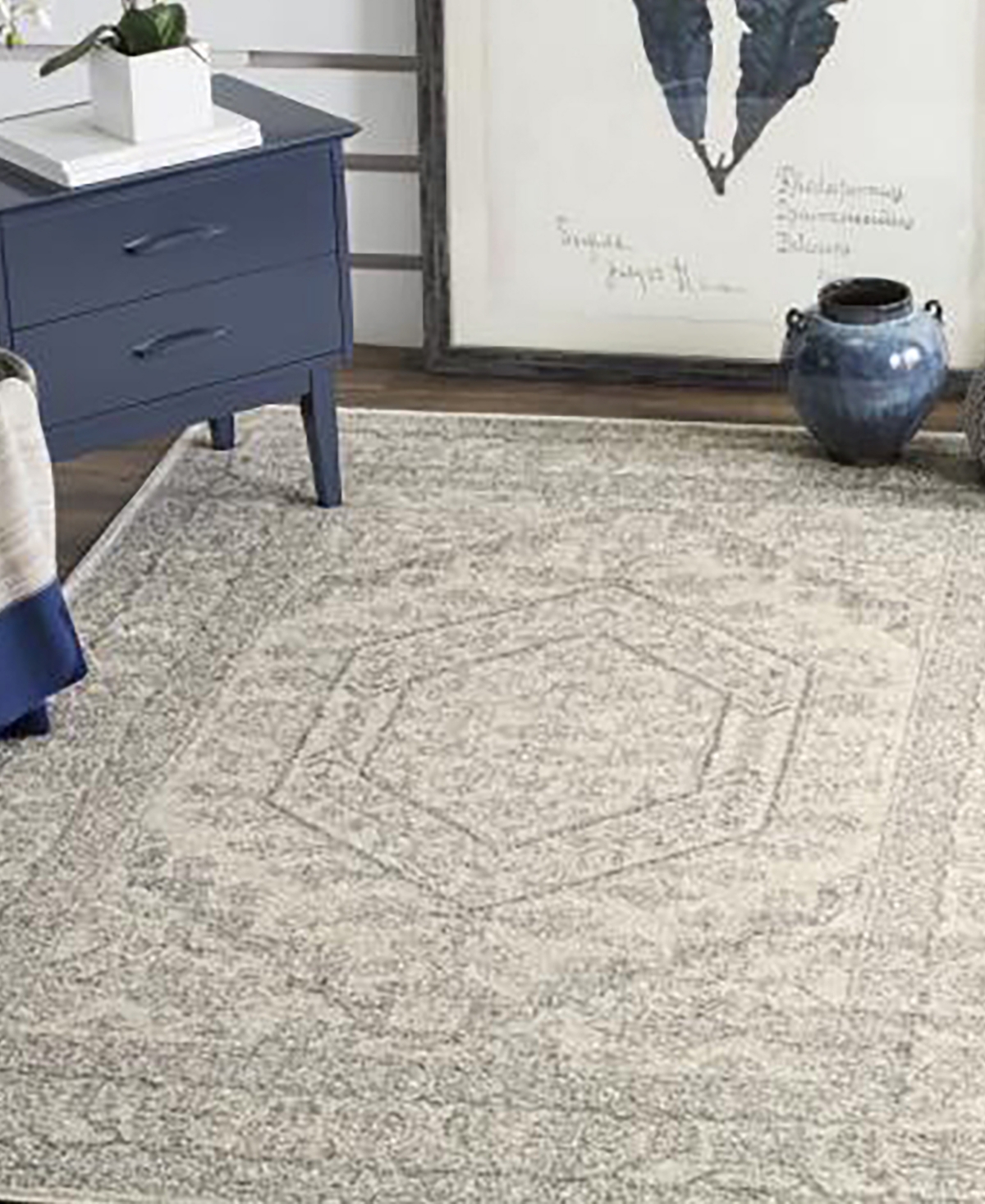 Safavieh Adirondack 108 Ivory and Silver x Area Rug - Ivory 1