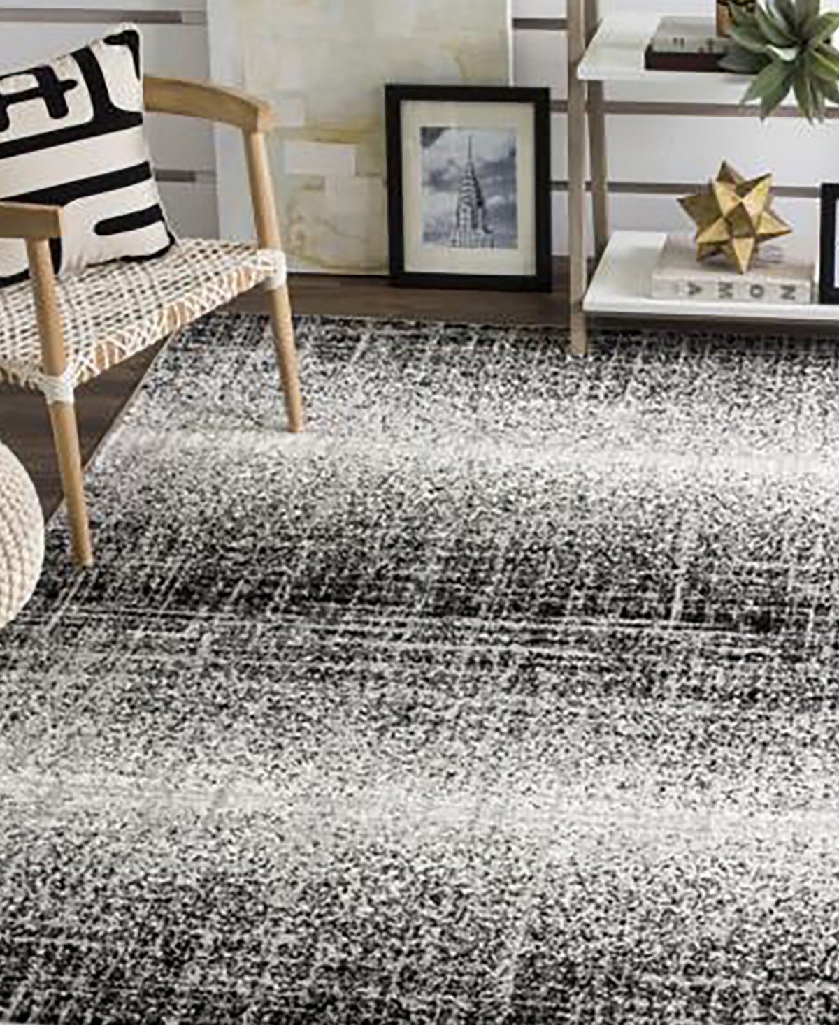 Safavieh Adirondack 116and Black x Area Rug - Silver