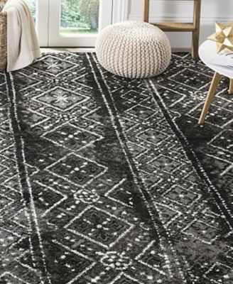 Safavieh Adirondack Black And Silver 4' X 6' Area Rug - Macy's